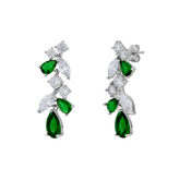 Fancy Green Drop Tree Branch Earring