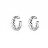 Croissant Ear Cuffs No Piercing Sterling Silver Pair