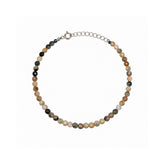 Natural Earthy Mixed Gemstone Beaded Bracelet