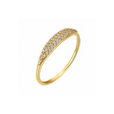 Pavé Sterling Silver Slim Ring
