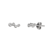 Fine Cluster Diamond Earrings in 14ct Solid Gold