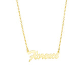 14ct Fine Solid Gold Signature Name Necklace