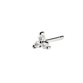 Lotus Diamond Stud Earring in 14ct Solid Gold - Single