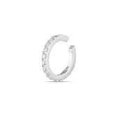 Cubic Zirconia Sterling Silver Ear Cuff No Piercing