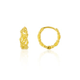 Sterling Silver Twisted Bead Earrings