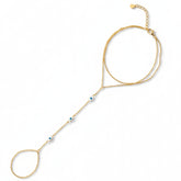 Evil Eye Sterling Silver Hand Chain