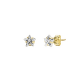 9ct Solid Gold Star Stud Earrings