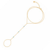 Evil Eye Sterling Silver Hand Chain