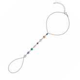 Sterling Silver Kaledioscope Hand Chain