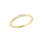 Fine Graduated Diamond Ring 14ct Gold