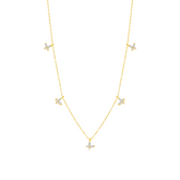 Gold Plated White Butterfly Sterling Silver Necklace