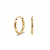 Sterling Silver Oval Hoop Earrings
