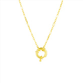 Large Lock Sterling Silver Chain Necklace