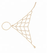 Sterling Silver Mesh Hand Harness Bracelet
