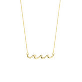 Sterling Silver Wave Necklace