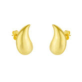 Pear Teardrop Earrings in Sterling Silver