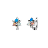 High Quality Opal Flower Sterling Silver Earring