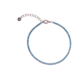 Turquoise Sterling Silver Tennis Bracelet