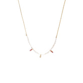 Sterling Silver Gold Plated Baroque Pearl Necklace