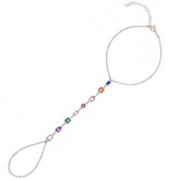 Sterling Silver Kaledioscope Hand Chain