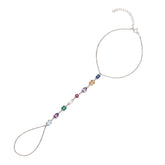 Sterling Silver Kaledioscope Hand Chain