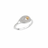 Sterling Silver Tennis Racket Ring