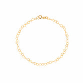 Love Heart Sterling Silver Chain Bracelet