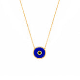 Sterling Silver Real Evil Eye Pendant Necklace
