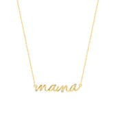 Sterling Silver Jewelled Mama Necklace