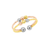 Sterling Silver Dorissa Double Layer Mix Color Ring
