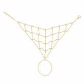 Sterling Silver Mesh Hand Harness Bracelet