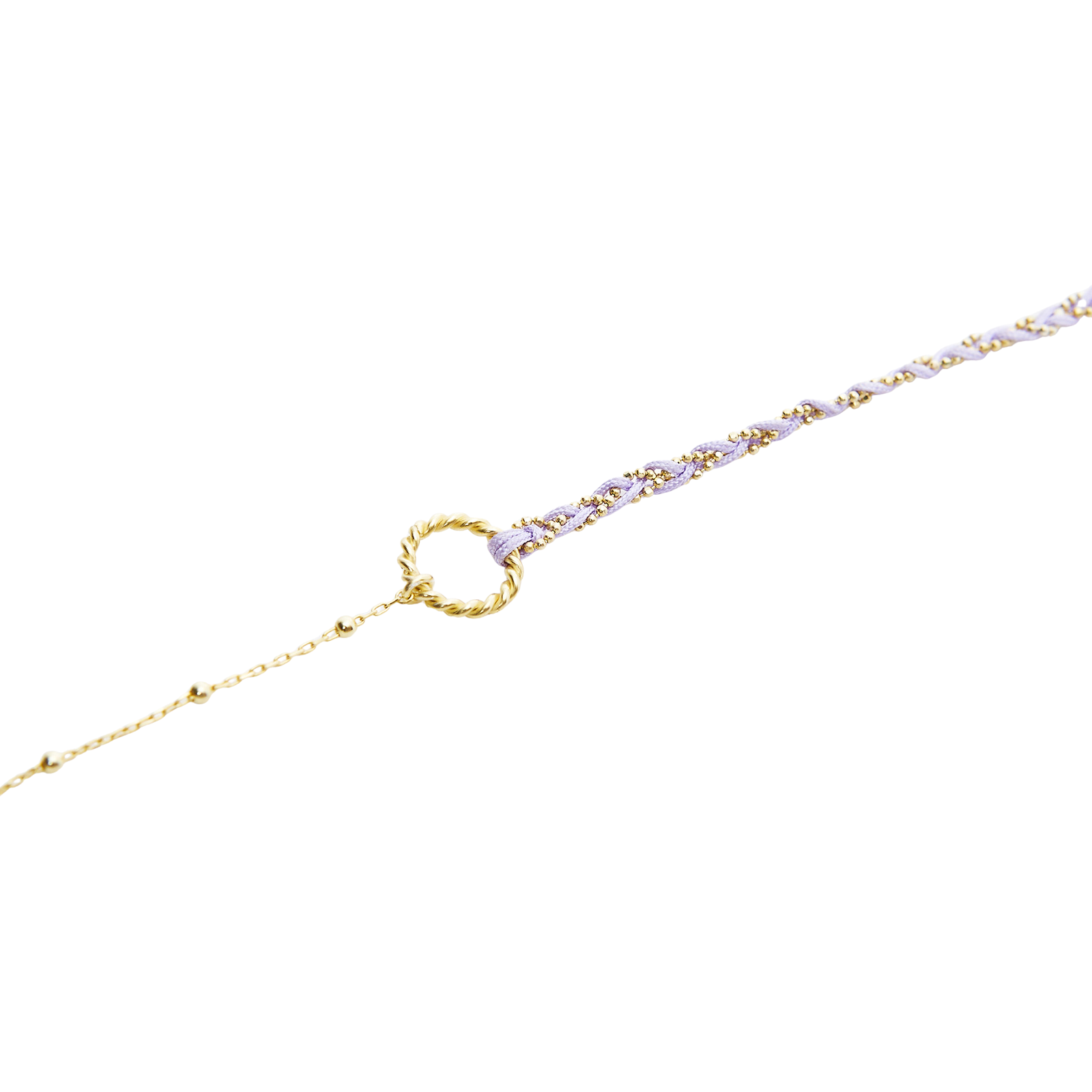 Handmade Rope Braided Sterling Silver Beaded Chain Friendship Bracelet