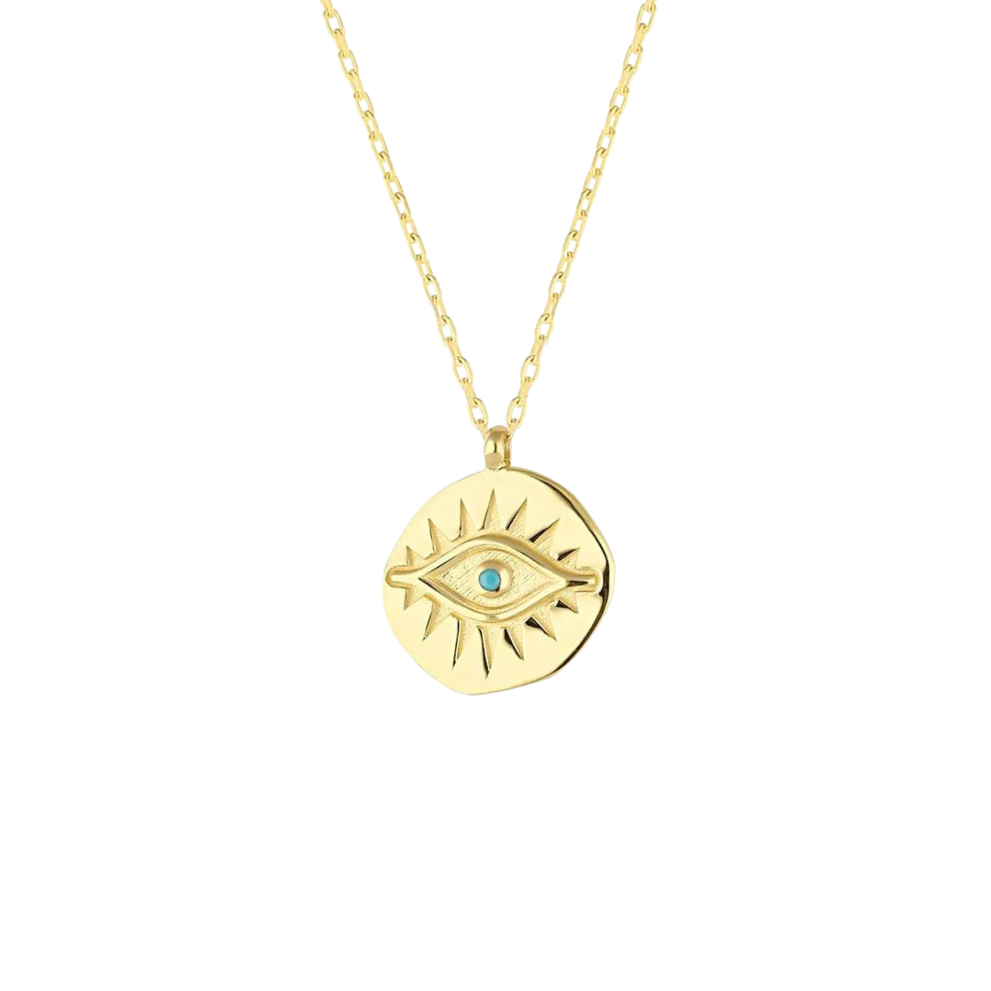 Evil eye 2025 coin necklace
