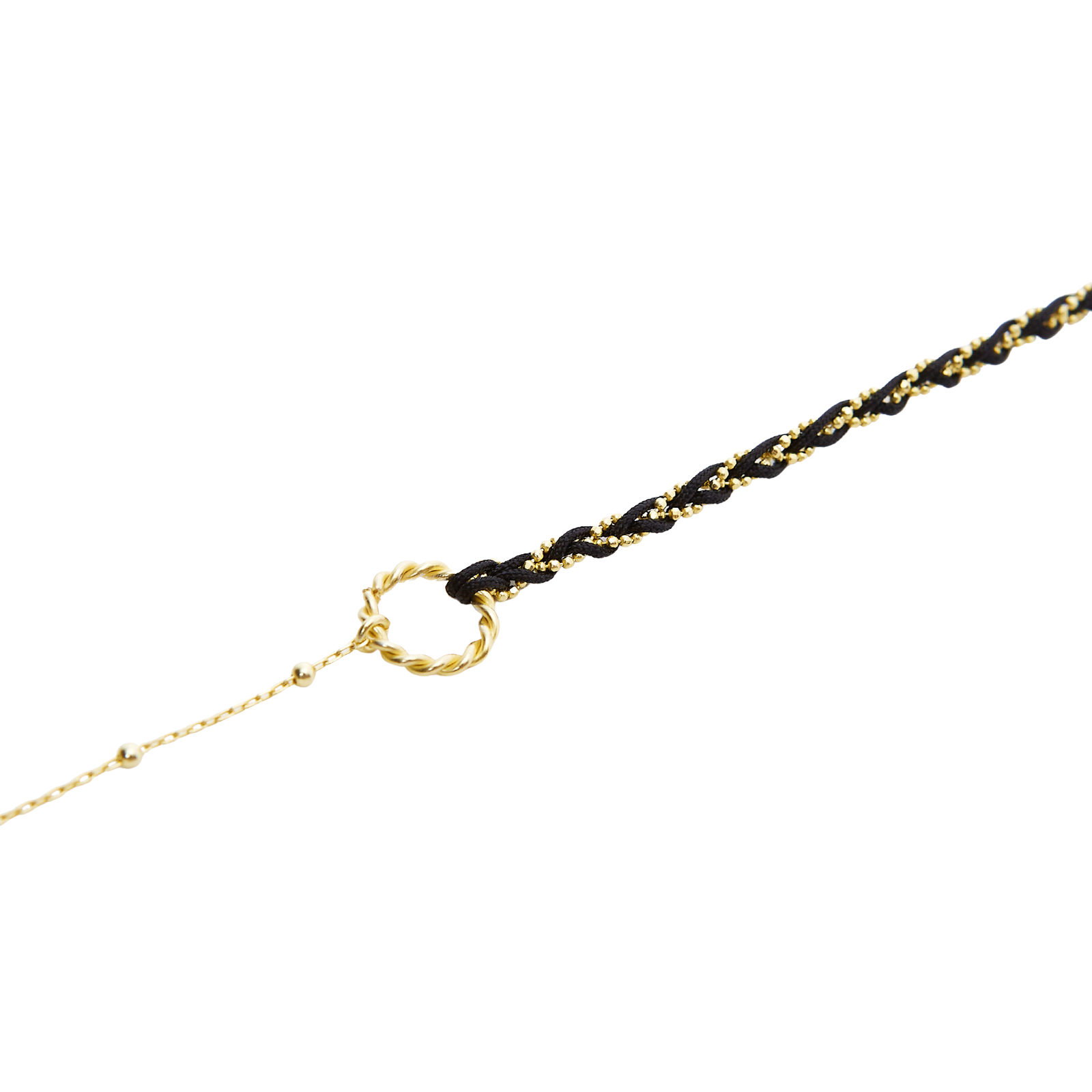 Handmade Rope Braided Sterling Silver Beaded Chain Friendship Bracelet
