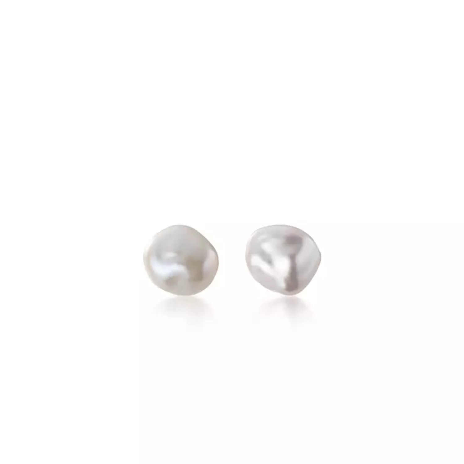 Baroque pearl stud earrings hotsell