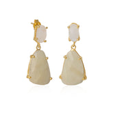 Soft Green High Quality Sterling Silver Drop Earrings