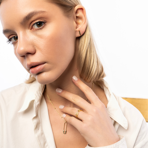 Bar Stud Plain Earrings Sterling Silver