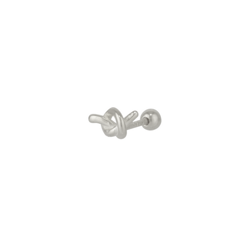 Knot Sterling Silver Piercing Earring