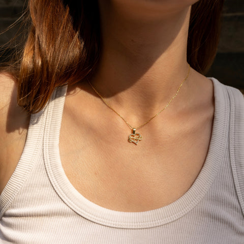 Infinity Heart Love Sterling Silver Pendant Necklace