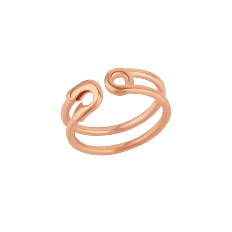 Sterling Silver Safety Pin Ring
