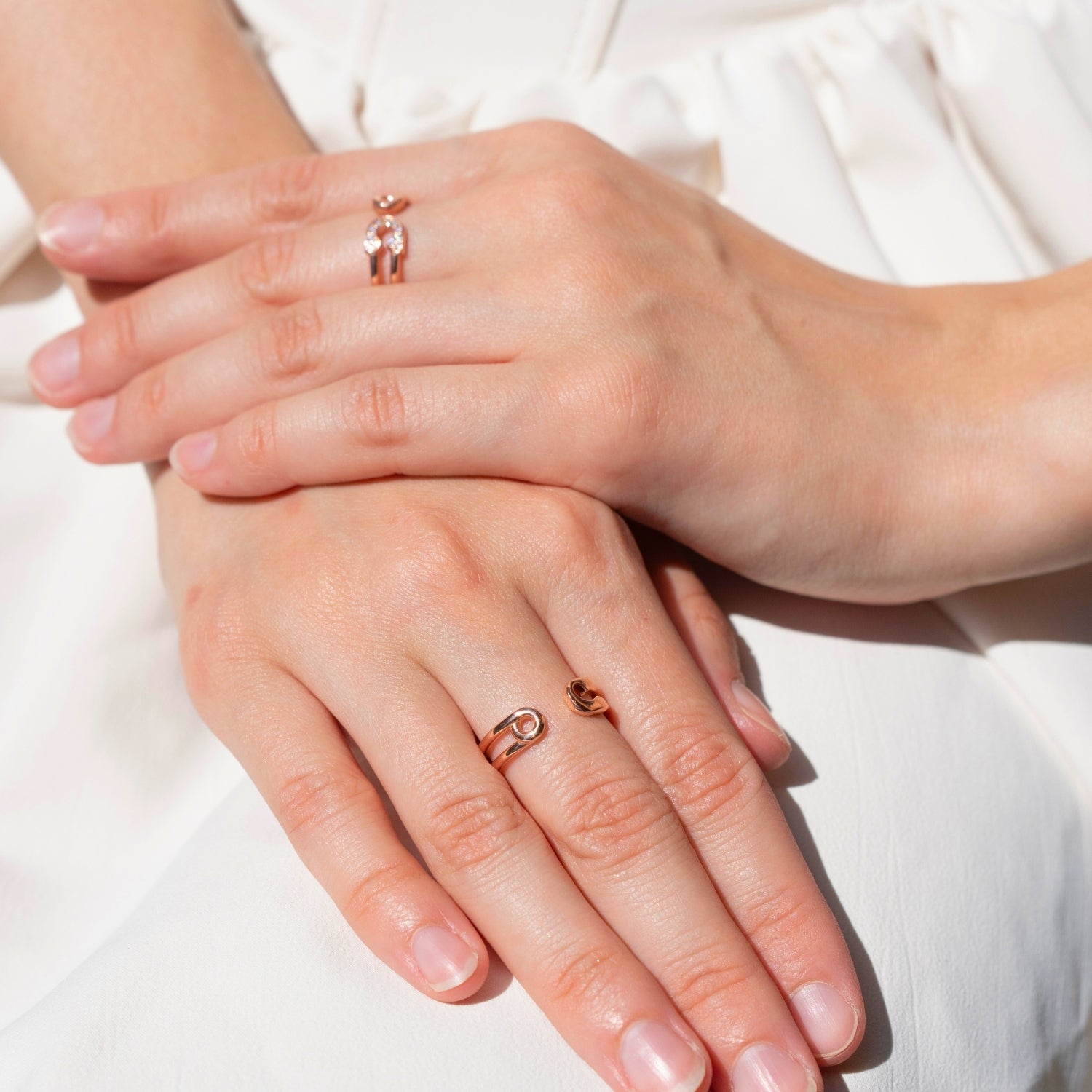 Sterling Silver Safety Pin Ring