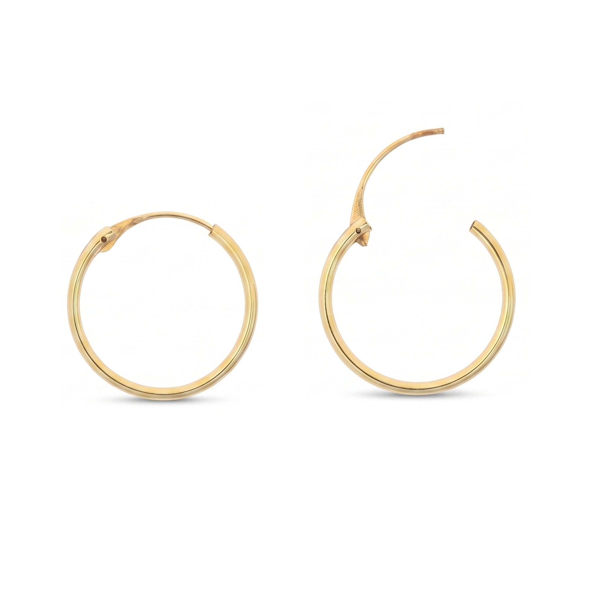 9ct Solid Gold Hoop Earrings