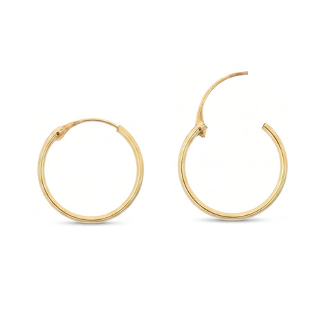 9ct Solid Gold Hoop Earrings