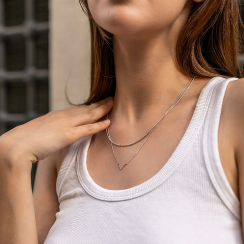 Sterling Silver Rope Chain Necklace
