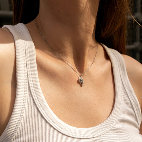 Sterling Silver Eye Evil Eye Pendant Necklace