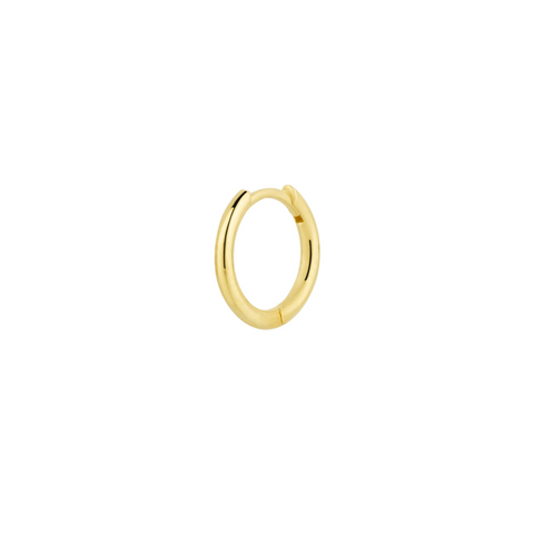 14ct Solid Gold Hoop Single Earring