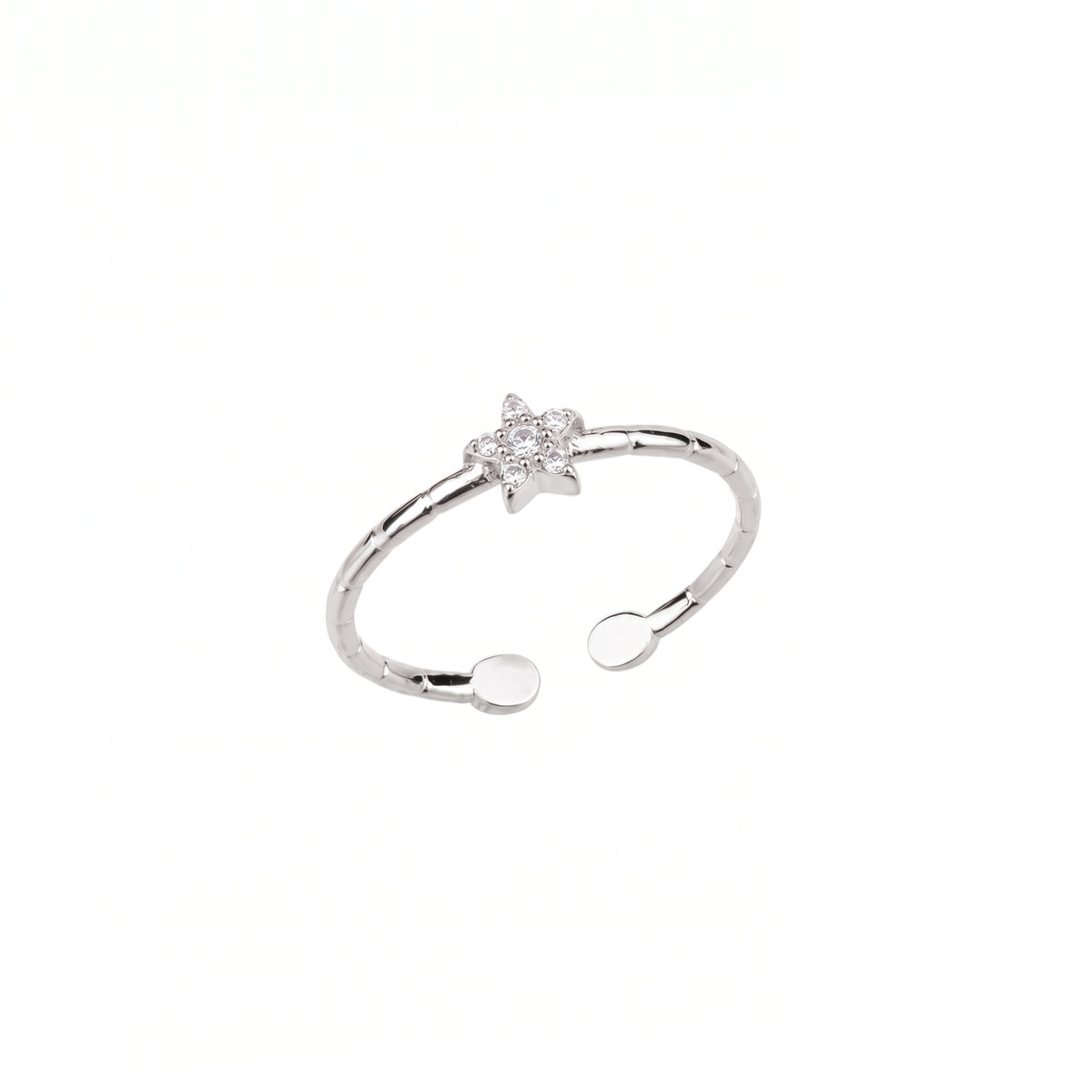 Sparkling Star Open Ring