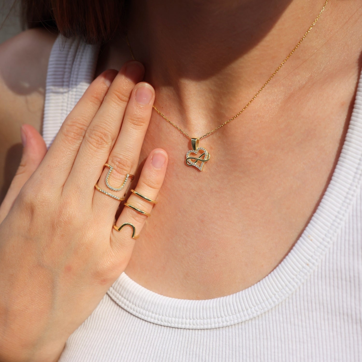 Sterling Silver Multi-Row Pinky Ring