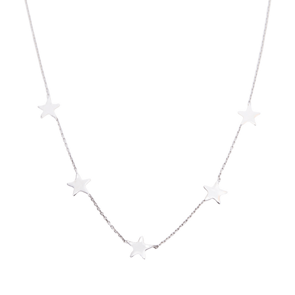 Star Station Necklace Sterling