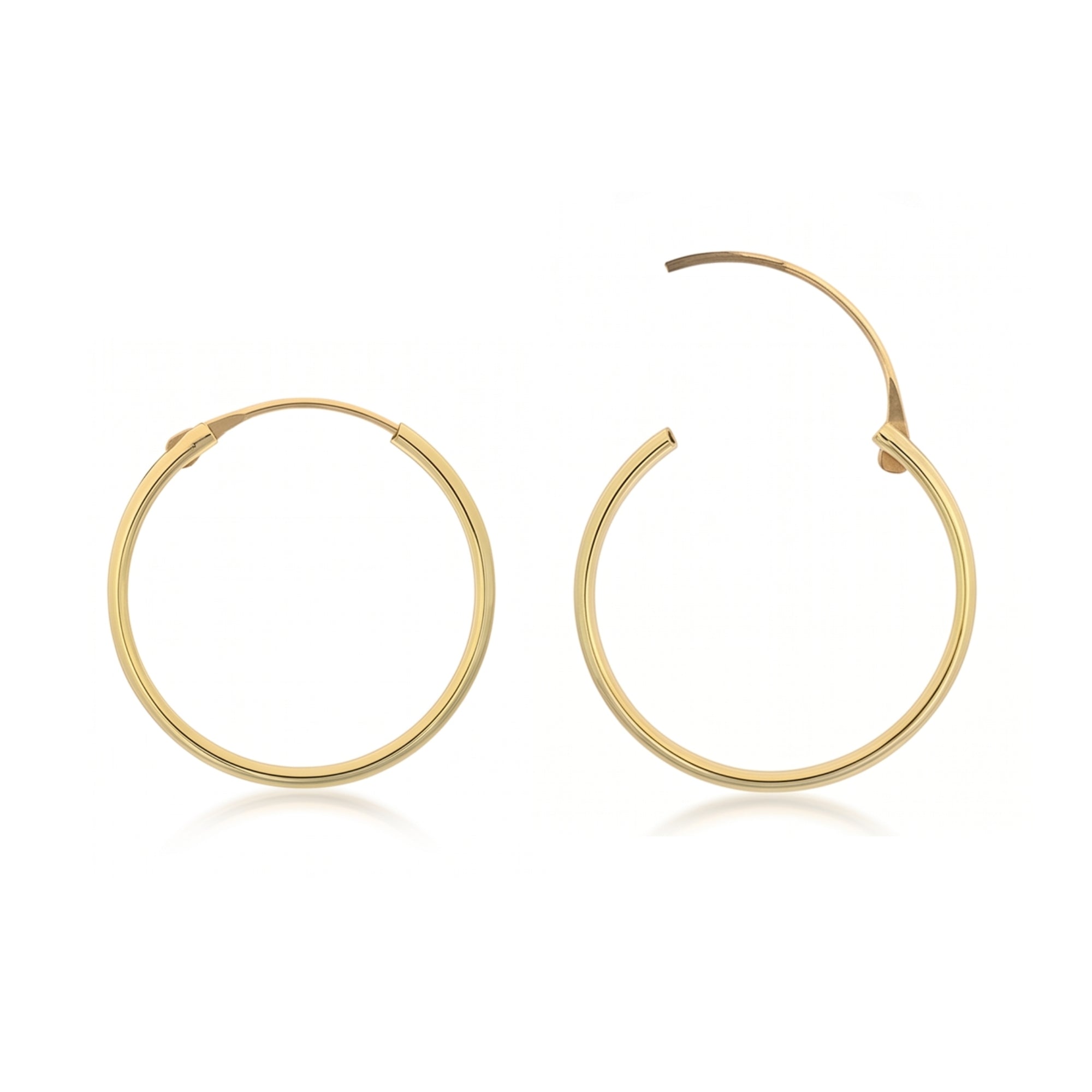 9ct Solid Gold Hoop Earrings